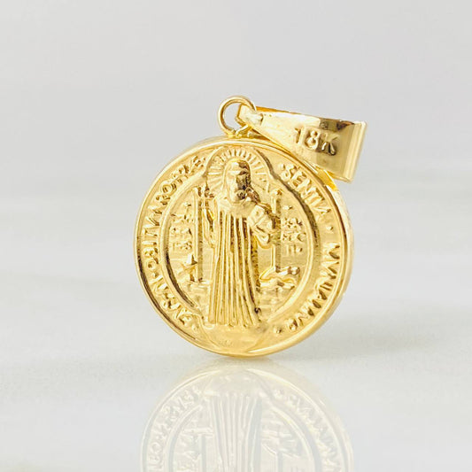 Dije San Benito 1.25gr / 2.6cm / Oro Amarillo 18K *
