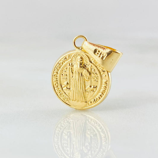 Dije San Benito 0.8gr / 2.1cm / Oro Amarillo 18K *
