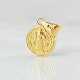 Dije San Benito 0.8gr / 2.1cm / Oro Amarillo 18K * Dije San Benito 0.8gr / 2.1cm / Oro Amarillo 18K *