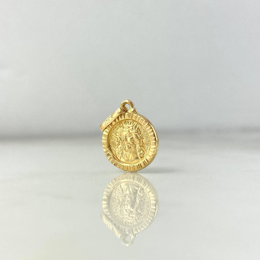 Dije Rostro de Cristo 0.9gr / 2cm / Troquelado Oro Amarillo