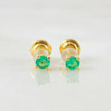 Topos Caja Cuatro Garras Esmeraldas 16pts 0.7gr / Oro Amarillo 18K © Topos Caja Cuatro Garras Esmeraldas 16pts 0.7gr / Oro Amarillo 18K ©