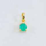 Dije Circulo Esmeralda 29pts 0.4gr / 1cm / Oro Amarillo 18K © Dije Circulo Esmeralda 29pts 0.4gr / 1cm / Oro Amarillo 18K ©