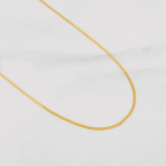 Cadena China 1.8g / 45cm / 1.2mm Oro Amarillo 18K