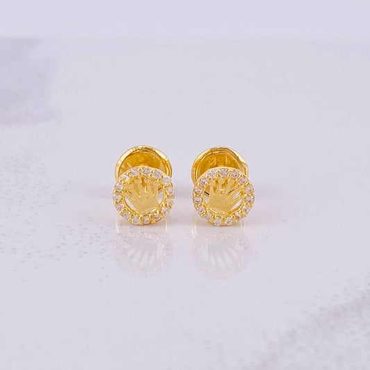 Topos Circulo Corona 0.75g / 5.8mm Oro Amarillo 18K