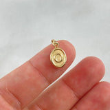 Dije Letra O 0.5gr / 1.8cm / Oro Amarillo © Dije Letra O 0.5gr / 1.8cm / Oro Amarillo ©