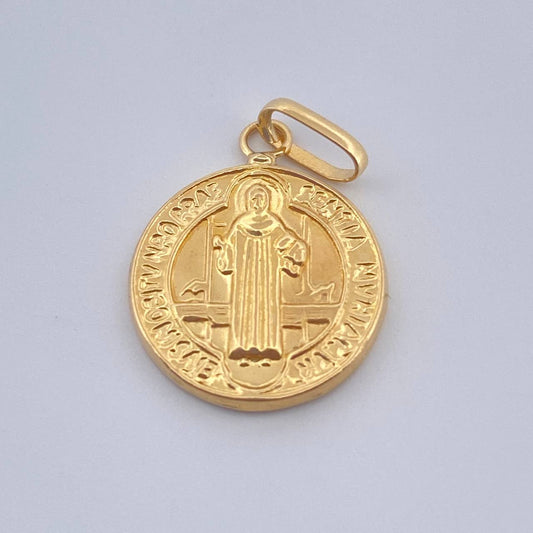 Dije San Benito 0.9gr / 2.03cm / Oro Amarillo 18K $