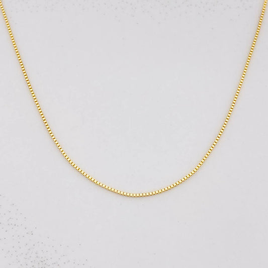 Cadena Veneciana 1.15g / 50cm / 0.9mm Oro Amarillo 18K