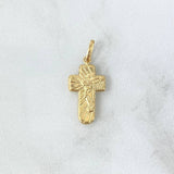 Dije Cruz Rostro Cristo 0.9gr / 2.6cm / Liso Oro Amarillo 18K © Dije Cruz Rostro Cristo 0.9gr / 2.6cm / Liso Oro Amarillo 18K ©