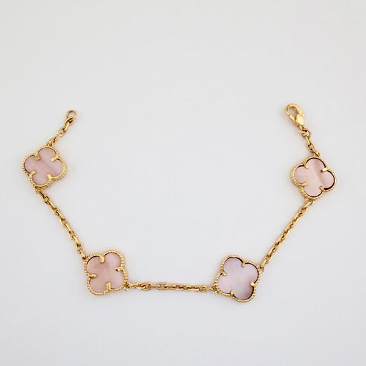 Pulso Trebol 8.7gr / 17cm / 2.48mm Oro Amarillo Nac.Esp. 18K $