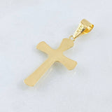 Dije Crúz Cristo Puntas Ovaladas 1.15gr / 3.7cm / Oro Amarillo 18K © Dije Crúz Cristo Puntas Ovaladas 1.15gr / 3.7cm / Oro Amarillo 18K ©