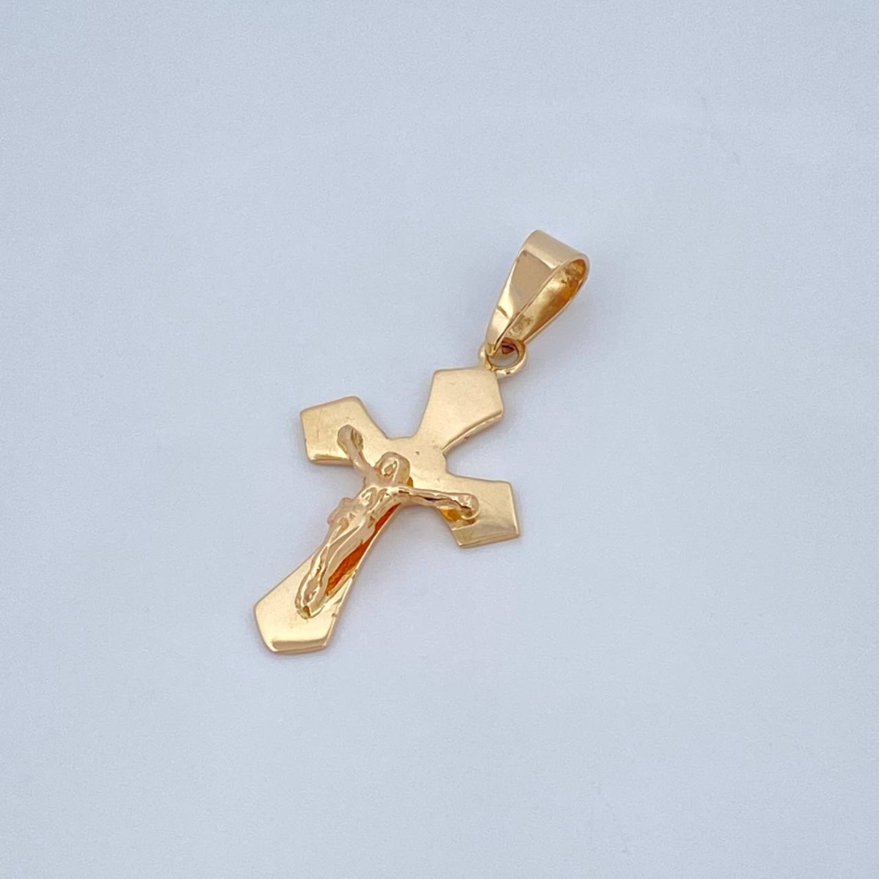 Dije Cruz Cristo 1.9gr / 3.2cm-Oro Amarillo 18K & Dije Cruz Cristo 1.9gr / 3.2cm-Oro Amarillo 18K &