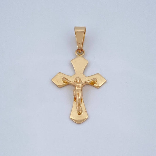 Dije Cruz Cristo 1.9gr / 3.2cm-Oro Amarillo 18K &
