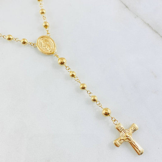 Rosario Virgen Milagrosa 9.05gr / 55cm / Oro Amarillo 18K *