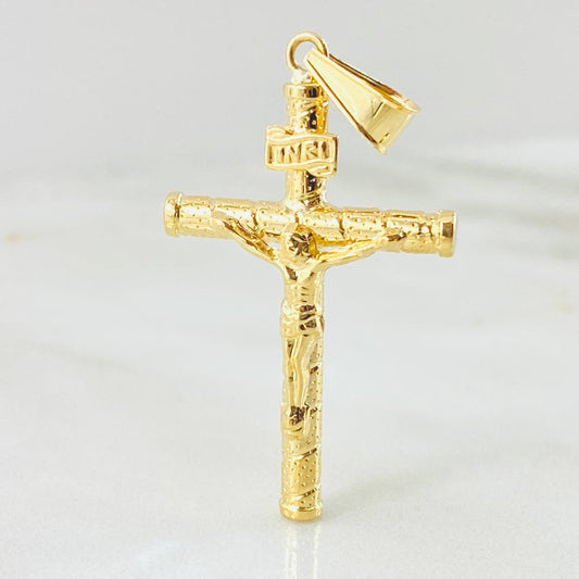 Dije Cruz Cristo 1.7gr / 4.3cm / Oro Amarillo 18K *