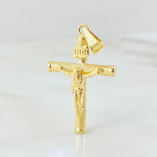 Dije Cruz Cristo 1.3gr / 3.5cm / Oro Amarillo 18K *