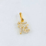 Dije Fé 1.1gr / 1.8cm / Oro Amarillo 18K * Dije Fé 1.1gr / 1.8cm / Oro Amarillo 18K *