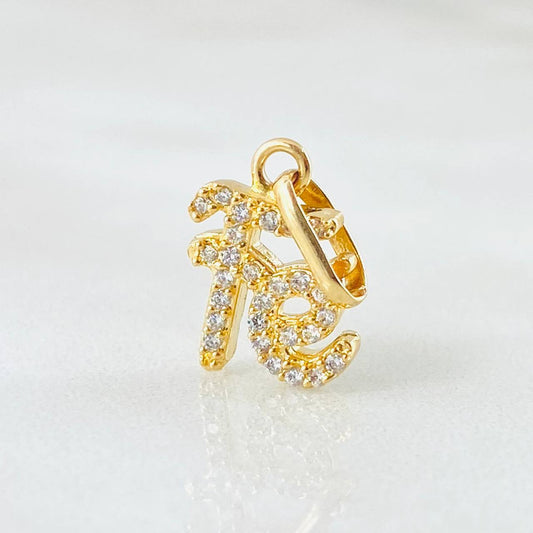 Dije Fé 1.1gr / 1.8cm / Oro Amarillo 18K *