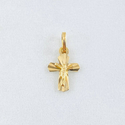 Dije Cruz Cristo 0.4gr / 1.6cm / Oro Amarillo 18K ©
