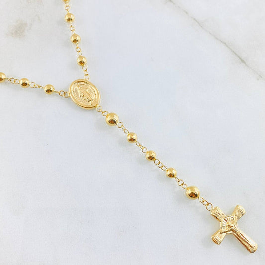 Rosario Virgen Milagrosa 9.1gr / 55cm / Oro Amarillo 18K ©