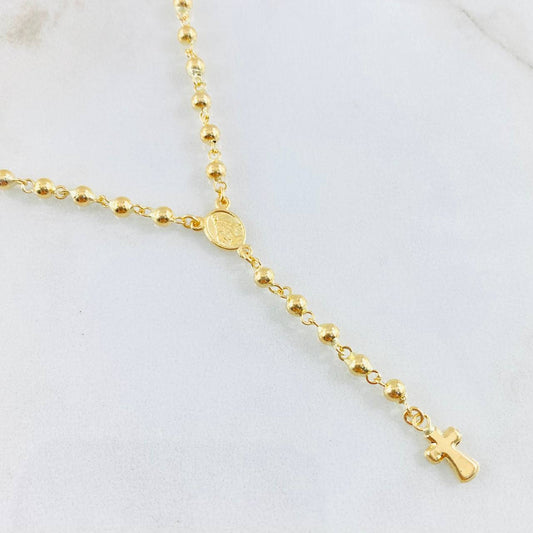 Rosario Virgen Milagrosa 8.4gr / 45cm / Oro Amarillo 18K ©