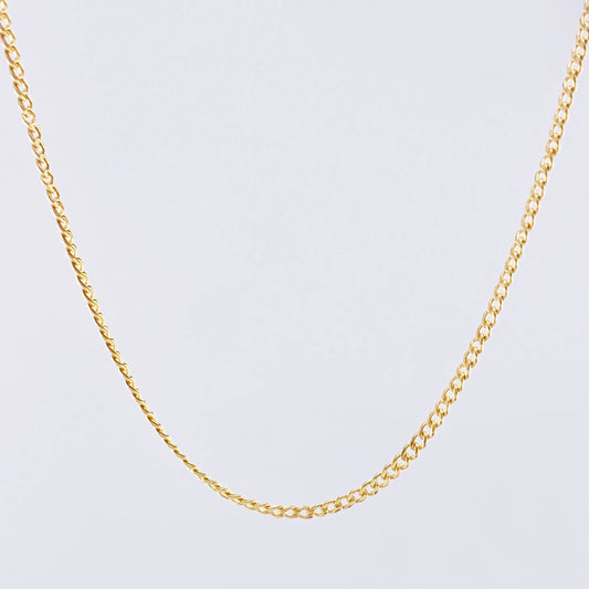 Cadena Cubana 5.85g / 70cm / 4.3mm Oro Amarillo 18K
