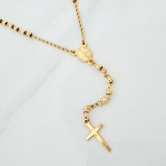 Rosario Virgen Milagrosa 6.1g / 55cm / 3mm Oro Amarillo 18K