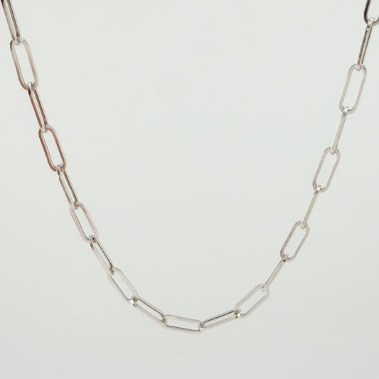 Cadena Cajon 4.4gr / 45cm / 3.3mm Oro Blanco +3 18K ©