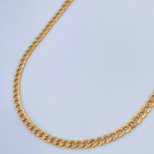 Cadena Cubana 5.55gr / 65.4cm / Oro Amarillo +1 18K +