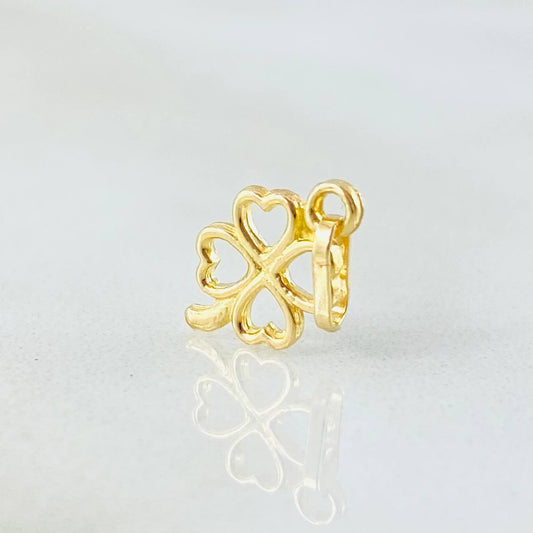 Dije Trebol Silueta 0.35gr / 1.5cm / Oro Amarillo 18K