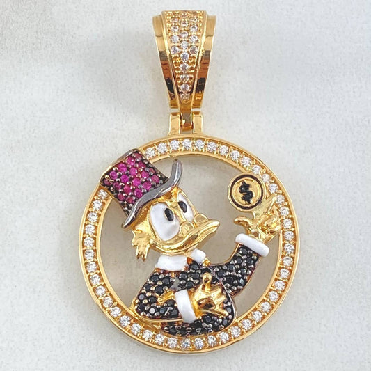 Dije Circulo Pato Inspirado 8.5gr / 4cm / Oro 18K