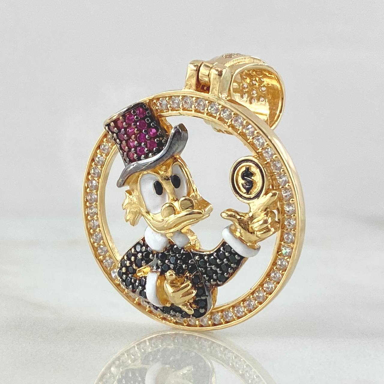 Dije Circulo Pato Inspirado 8.5gr / 4cm / Oro 18K Dije Circulo Pato Inspirado 8.5gr / 4cm / Oro 18K