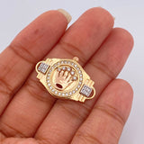 Herraje Corona RX 5.45gr / 1.9cm-Tres Oros 18K $ Herraje Corona RX 5.45gr / 1.9cm-Tres Oros 18K $