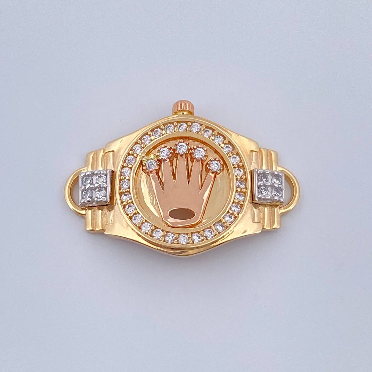 Herraje Corona RX 5.45gr / 1.9cm-Tres Oros 18K $ Herraje Corona RX 5.45gr / 1.9cm-Tres Oros 18K $