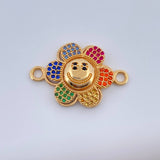 Herraje Flor Animada 3.95gr / 1.8cm-Oro Amarillo 18K $ Herraje Flor Animada 3.95gr / 1.8cm-Oro Amarillo 18K $