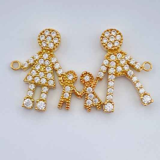 Herraje Familia 1.9gr / 2.5cm / Oro Amarillo 18K $