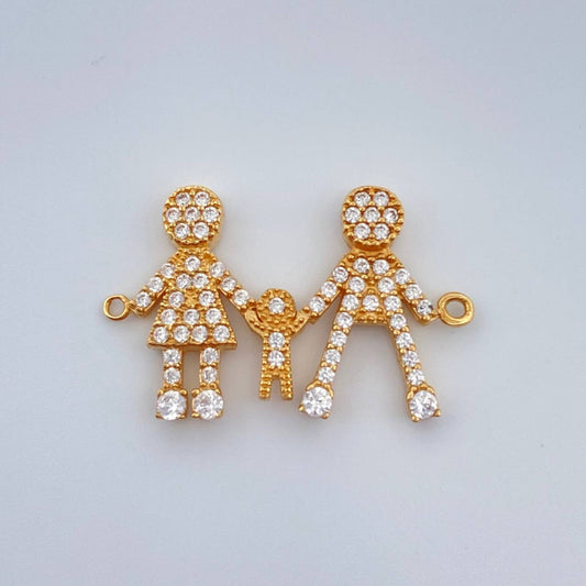 Herraje Familia 1.65gr / 2.3cm / Oro Amarillo 18K $