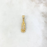 Dije Virgen Guadalupe 2.95gr / 3.2cm / Circones Blancos Oro Amarillo © Dije Virgen Guadalupe 2.95gr / 3.2cm / Circones Blancos Oro Amarillo ©