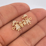 Herraje Familia 2gr / 2.7cm / Oro Amarillo 18K $ Herraje Familia 2gr / 2.7cm / Oro Amarillo 18K $