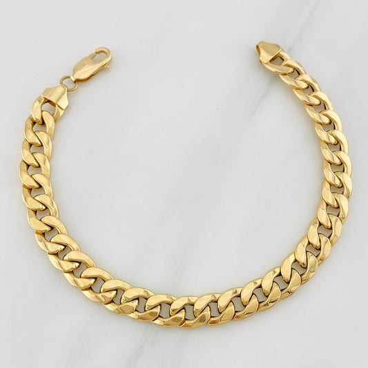 Pulso Cubana 7.7g / 20.05cm / 7.85mm Oro Amarillo 18K