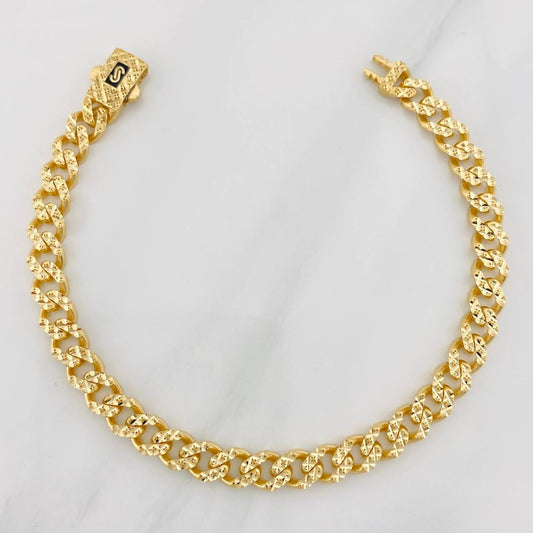 Pulso Cubana Infinito 8.1g / 20cm / 6.35mm Oro Amarillo 18K