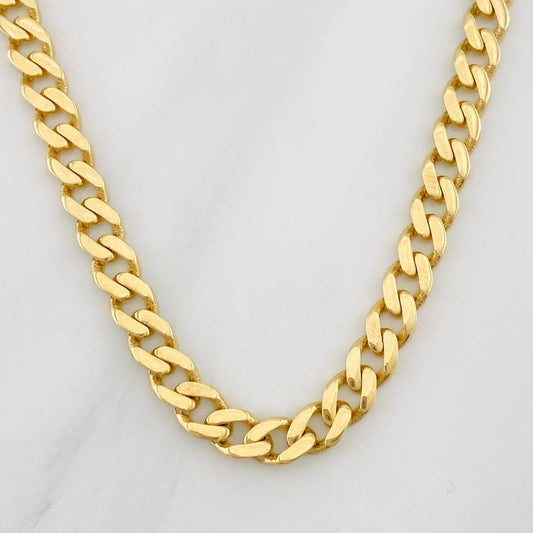 Cadena Cubana Infinito 16.6g / 60cm / 4.71mm Oro Amarillo 18K