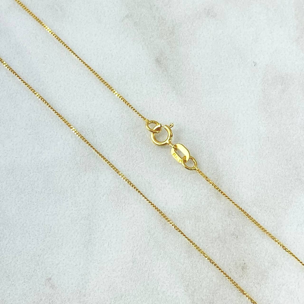 Cadena Cubana 1.05gr / 45cm / 0.7mm + Dije Corazón 0.3gr / 1.2cm Cargador Bordeado 1.35gr / Oro Amarillo 18K (Oferta) Cadena Cubana 1.05gr / 45cm / 0.7mm + Dije Corazón 0.3gr / 1.2cm Cargador Bordeado 1.35gr / Oro Amarillo 18K (Oferta)