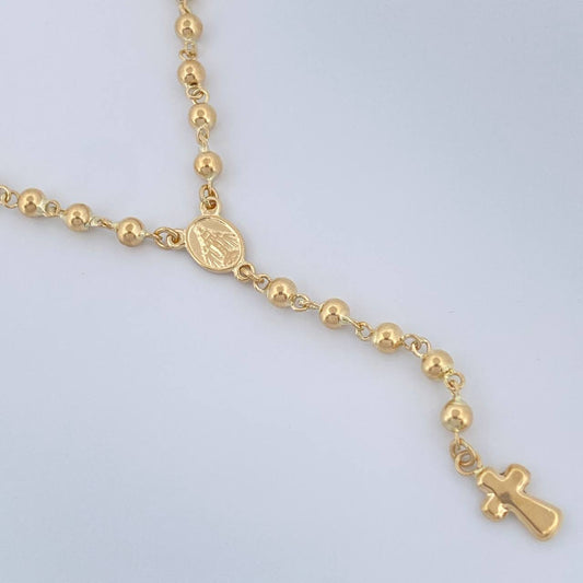 Rosario Virgen Milagrosa 7.75gr / 44.5cm / Oro Amarillo 18K &