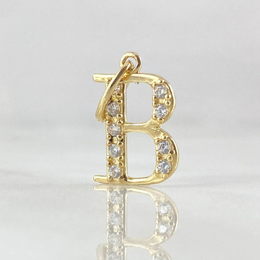 Dije Letra B Silueta 0.95gr / 1.8cm / Oro 18K ©