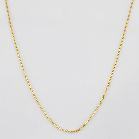 Cadena Veneciana 1.15g / 45cm / 0.65mm Oro Amarillo 18K