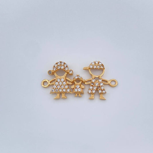 Herraje Familia 1.65gr / 2.4cm / Oro Amarillo 18K $