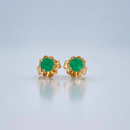 Topos Cuatro Garras 0.85gr / Oro Amarillo 18K $