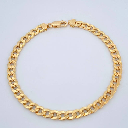 Pulso Cubano 7.05gr / 21cm / Oro Amarillo +1 18K &