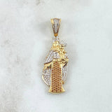 Dije Virgen Del Carmen 6.65gr / 4.3cm / Circones Blancos Café Oro Amarillo 18K © Dije Virgen Del Carmen 6.65gr / 4.3cm / Circones Blancos Café Oro Amarillo 18K ©