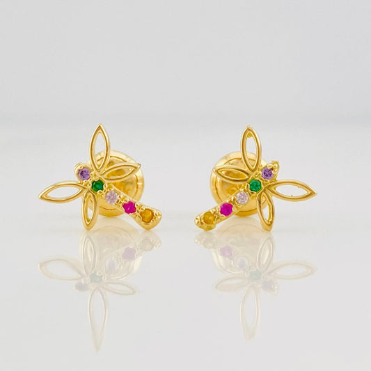 Topos Libelula 0.95g / 4.93mm Oro Amarillo 18K